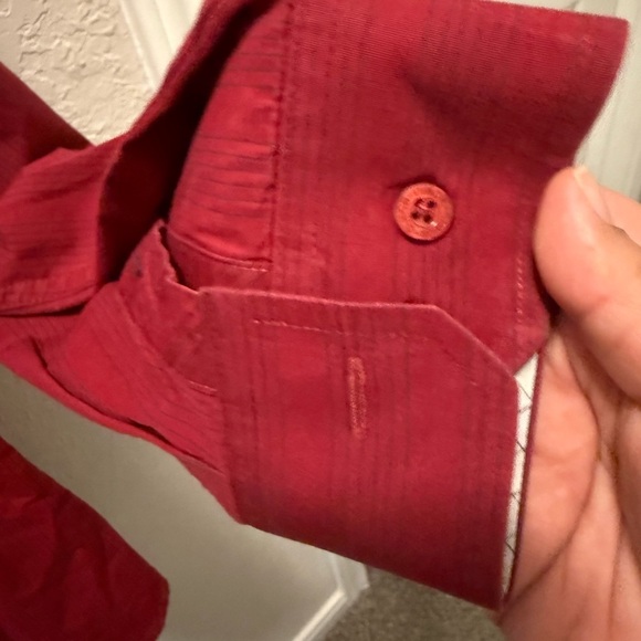 Cinch Men’s Red Casual Button Down Shirt size L - Picture 5 of 8